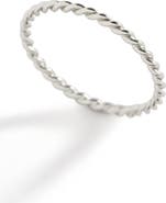 Mint & Lily Dainty Braided Stacking Ring