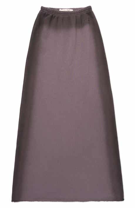 HONOR THE GIFT Spray Cotton French Terry Maxi Skirt