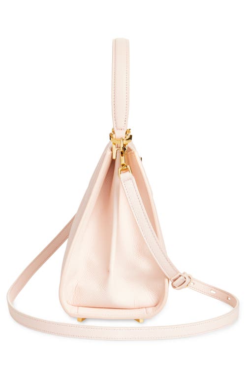 Ferragamo Small Studio Box Leather Top Handle Bag In Pink