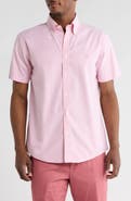 Brooks Brothers Regular Fit Solid Short Sleeve Non-Iron Stretch Cotton Button-Down Shirt