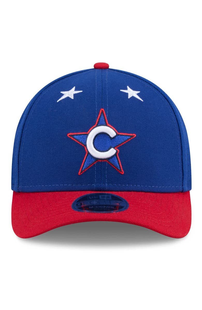 New Era Men's New Era Blue/Red  Chicago Cubs 2025 MLB All-Star Game Workout 9FORTY M-Crown Adjustable Hat, Alternate, color, 