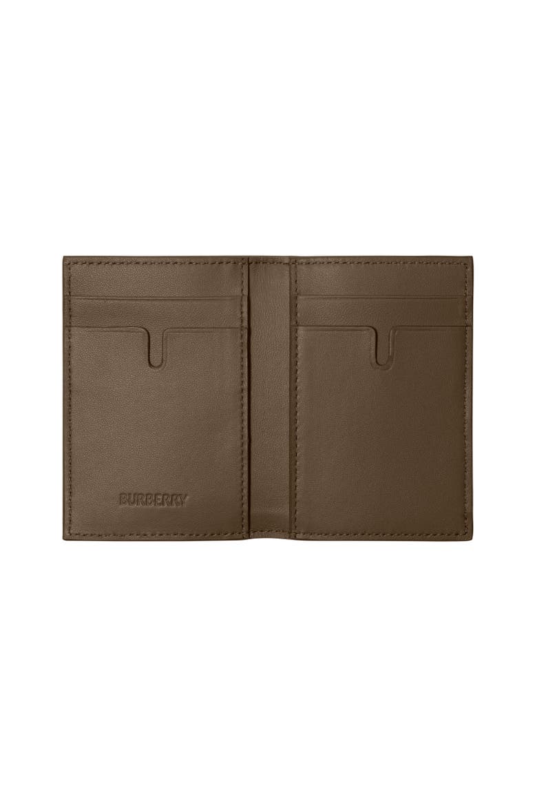 Check Folding Card Case, Alternate, color, Sand beige