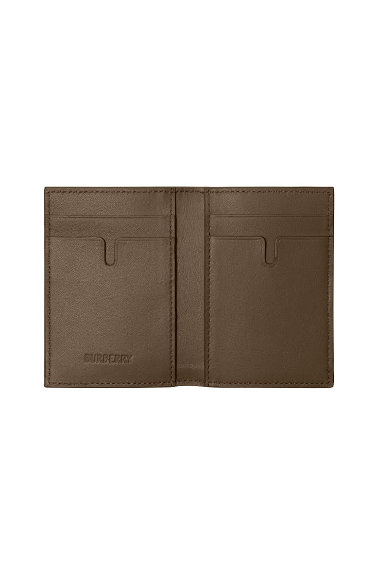 Burberry Check Folding Card Case, Alternate, color, Sand