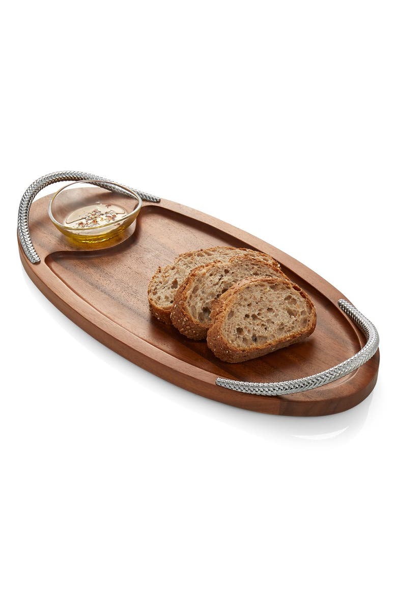 Nambé Bread Board & Dipping Bowl, Alternate, color, 