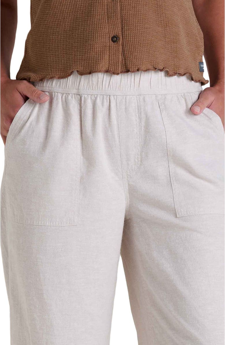 Toad & Co Women's Taj Hemp Wide Leg Pant, Alternate, color, Oatmeal