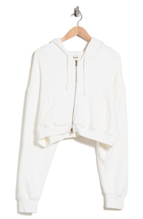 Crop Organic Cotton Zip Hoodie