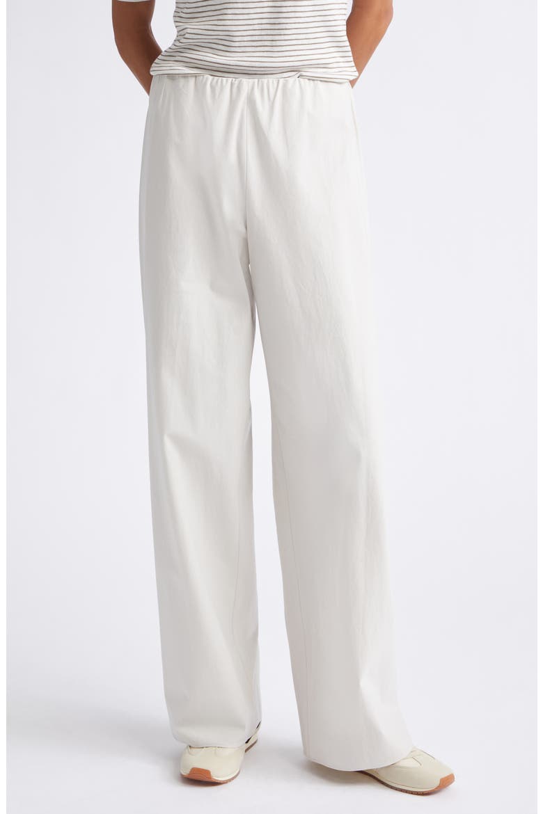 Colette High Waist Cotton Twill Bias Pants, Main, color, OYSTER