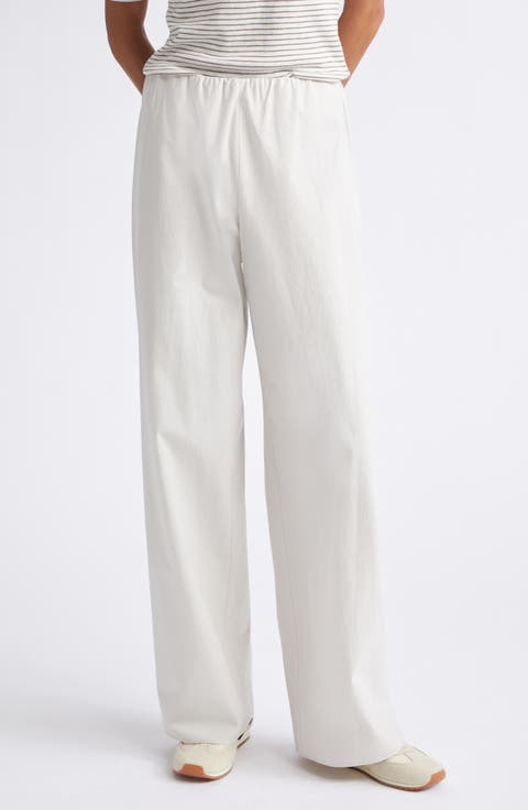 Colette High Waist Cotton Twill Bias Pants