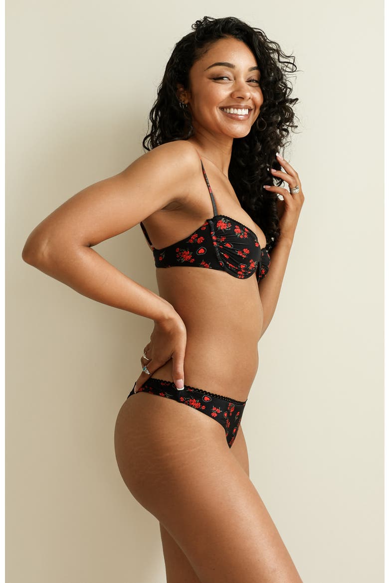 Starlight Underwire Bikini Top, Alternate, color, Heartbreaker