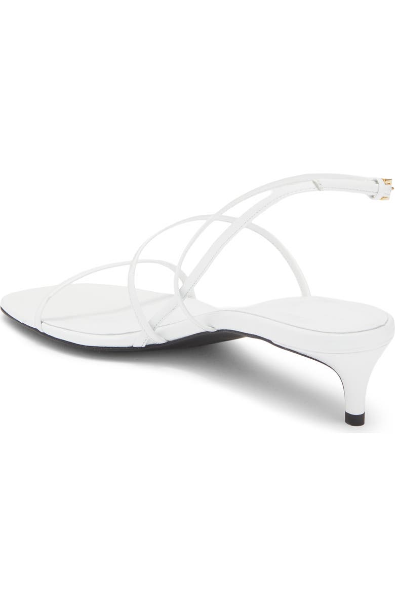 Khaite Loop Kitten Heel Sandal, Alternate, color, Chalk