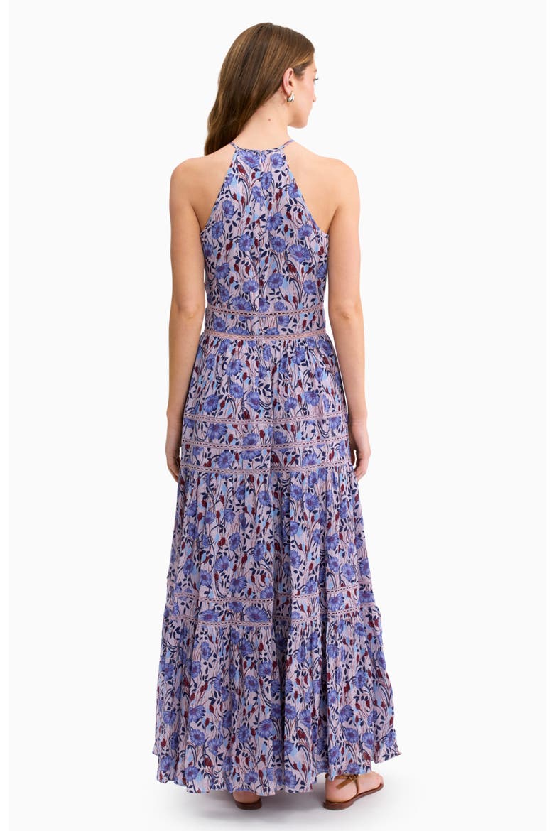 Daphne Crinkle Dress, Alternate, color, Iris Multi