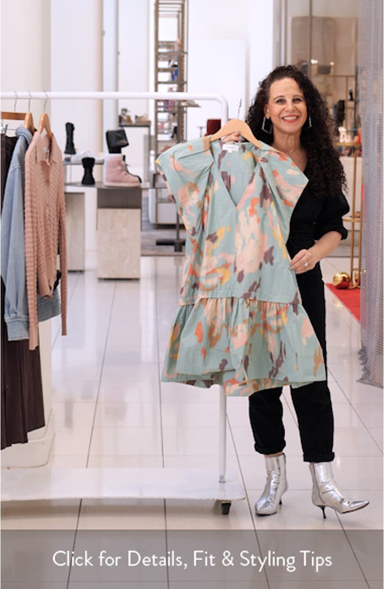 Ember Abstract Print Minidress, sales video thumbnail