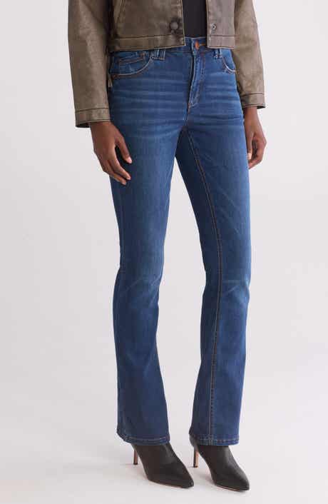 Democracy Rhinestone Pocket Itty Bitty Bootcut Jeans