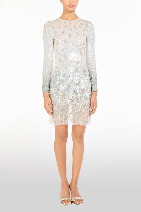 Alexis Star Sequin Embellished Mini Dress