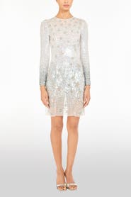 Jenny Packham Alexis Star Sequin Embellished Mini Dress
