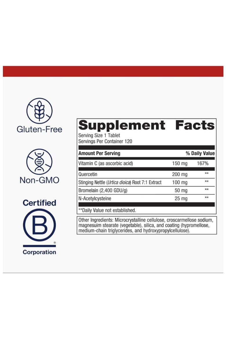 Sinuplex Respiratory Immune Support Supplement 120 Tablets, Alternate, color, None