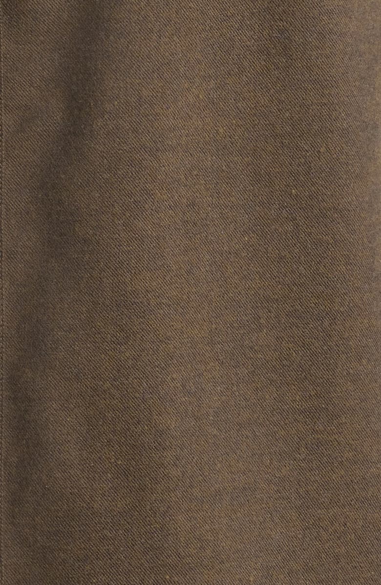 FRAME Cotton & Merino Wool Button-Up Shirt, Alternate, color, Soft Mocha