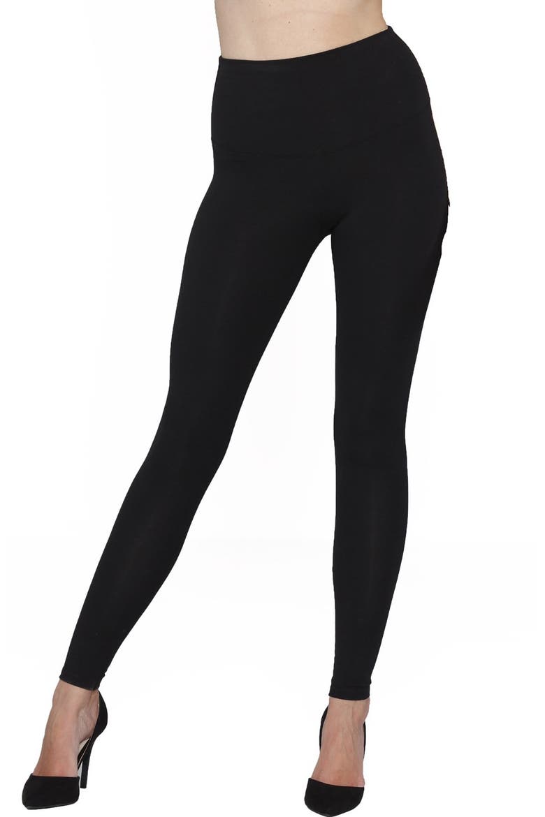 Tummy Tight Postpartum Leggings, Main, color, BLACK