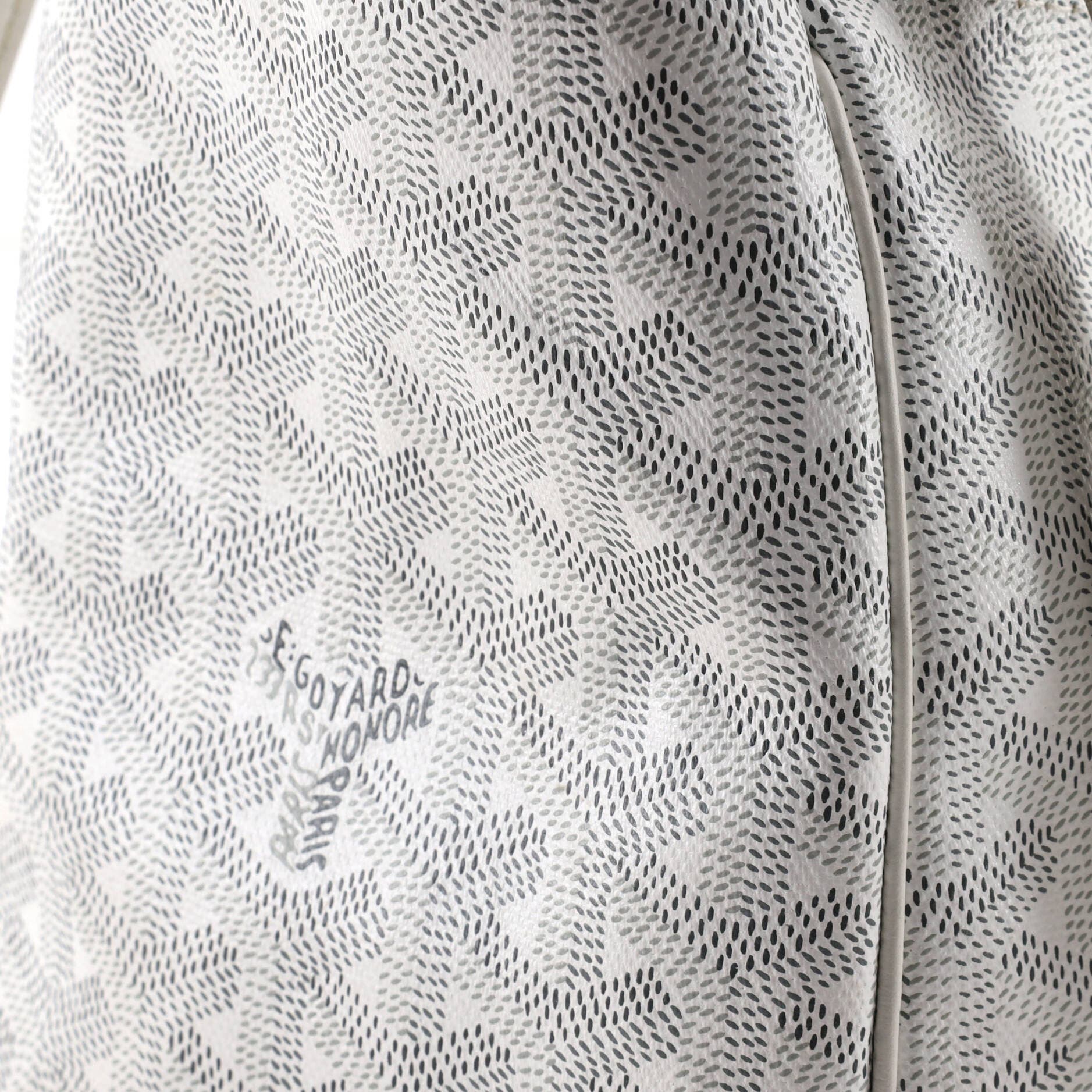 Pre-Owned Goyard Rouette Bag Coated Canvas PM, Alternate, color, White