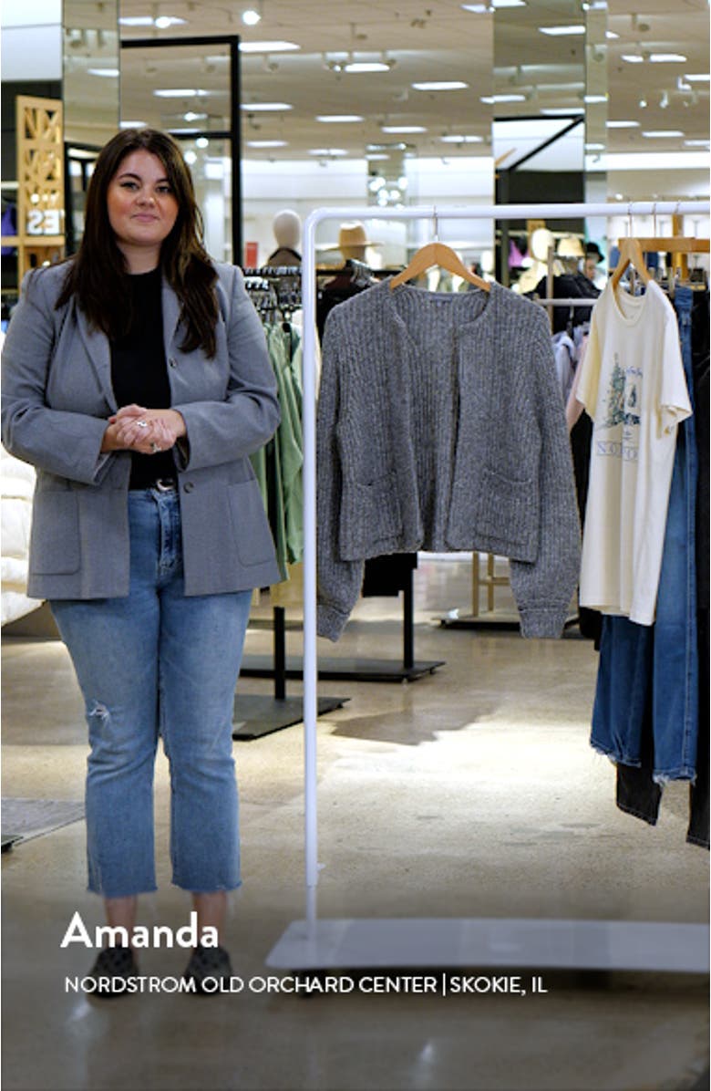 Marled Blouson Sleeve Cardigan, sales video thumbnail