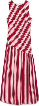 M&S Stripe Drop Waist Sleeveless Maxi Dress
