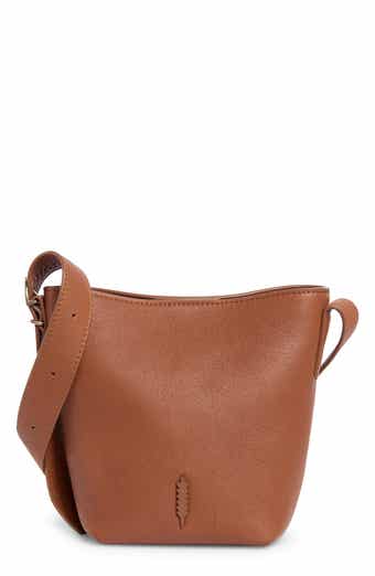 Jayden Leather Bucket Crossbody Bag