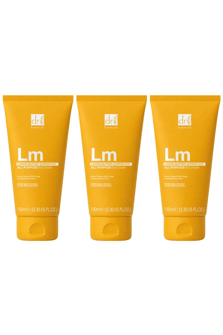 Lemon Superfood All-Purpose Body Butter 100ml | 3-Pack, Main, color, White