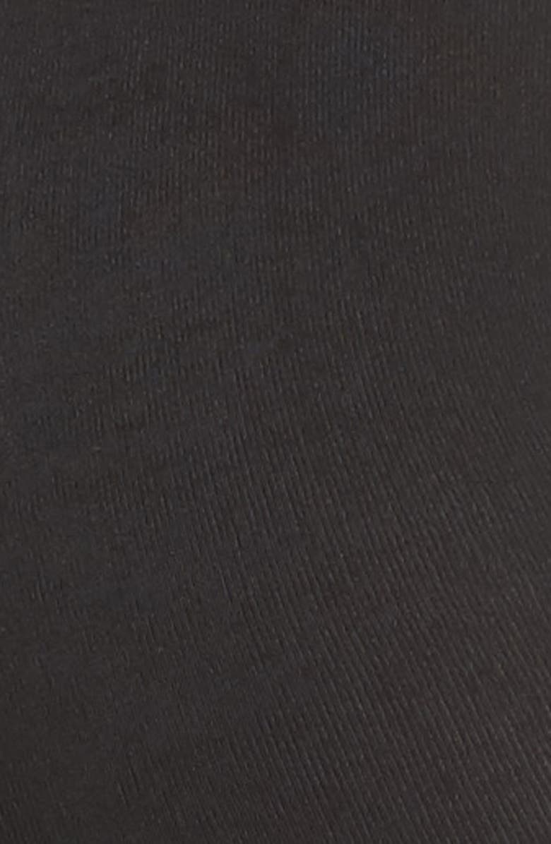 Nordstrom Fleece Lined Footless Tights, Alternate, color, Black