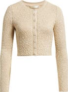 LoveShackFancy Ferra Embellished Crop Cardigan