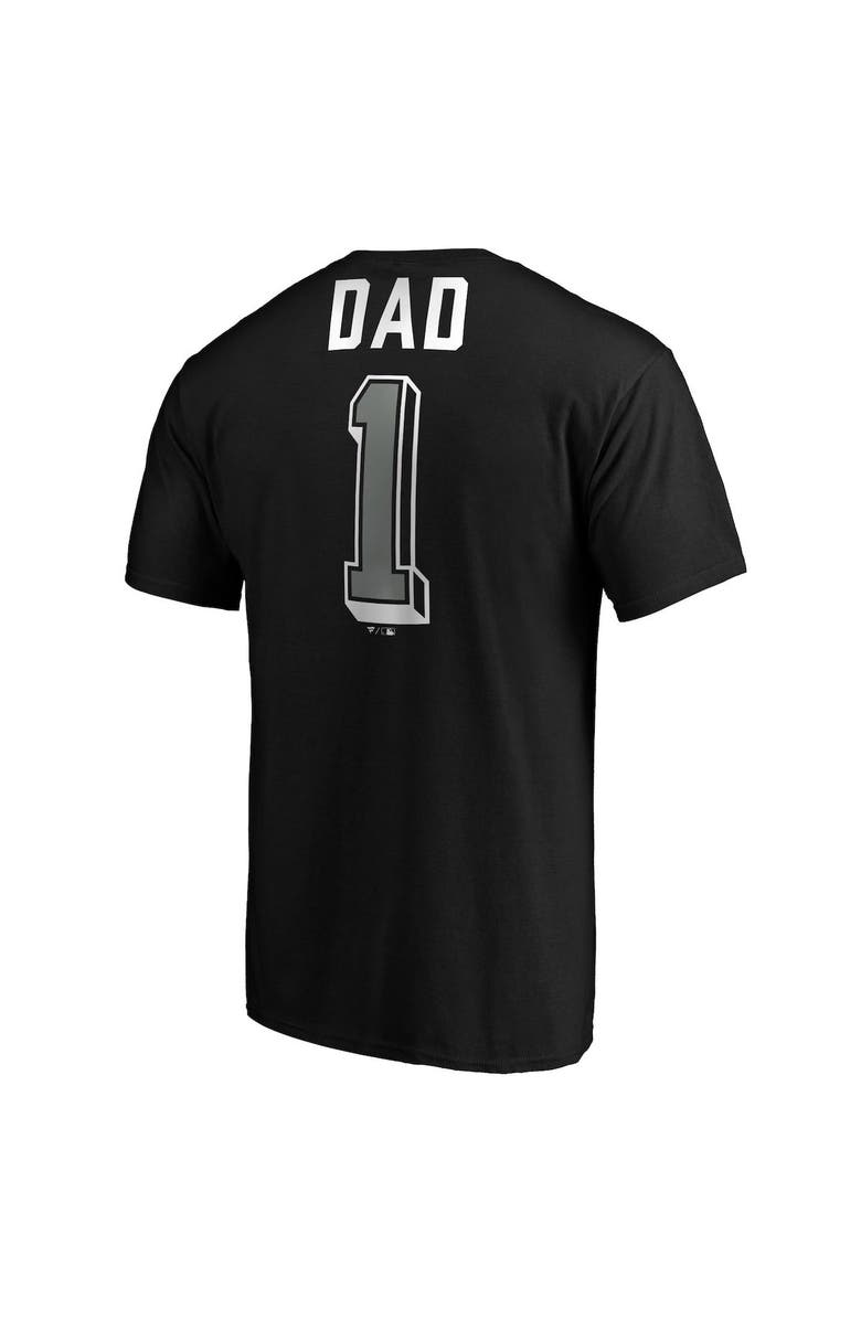 FANATICS Men's Fanatics Branded Black Chicago White Sox Number One Dad Team T-Shirt, Alternate, color, Black