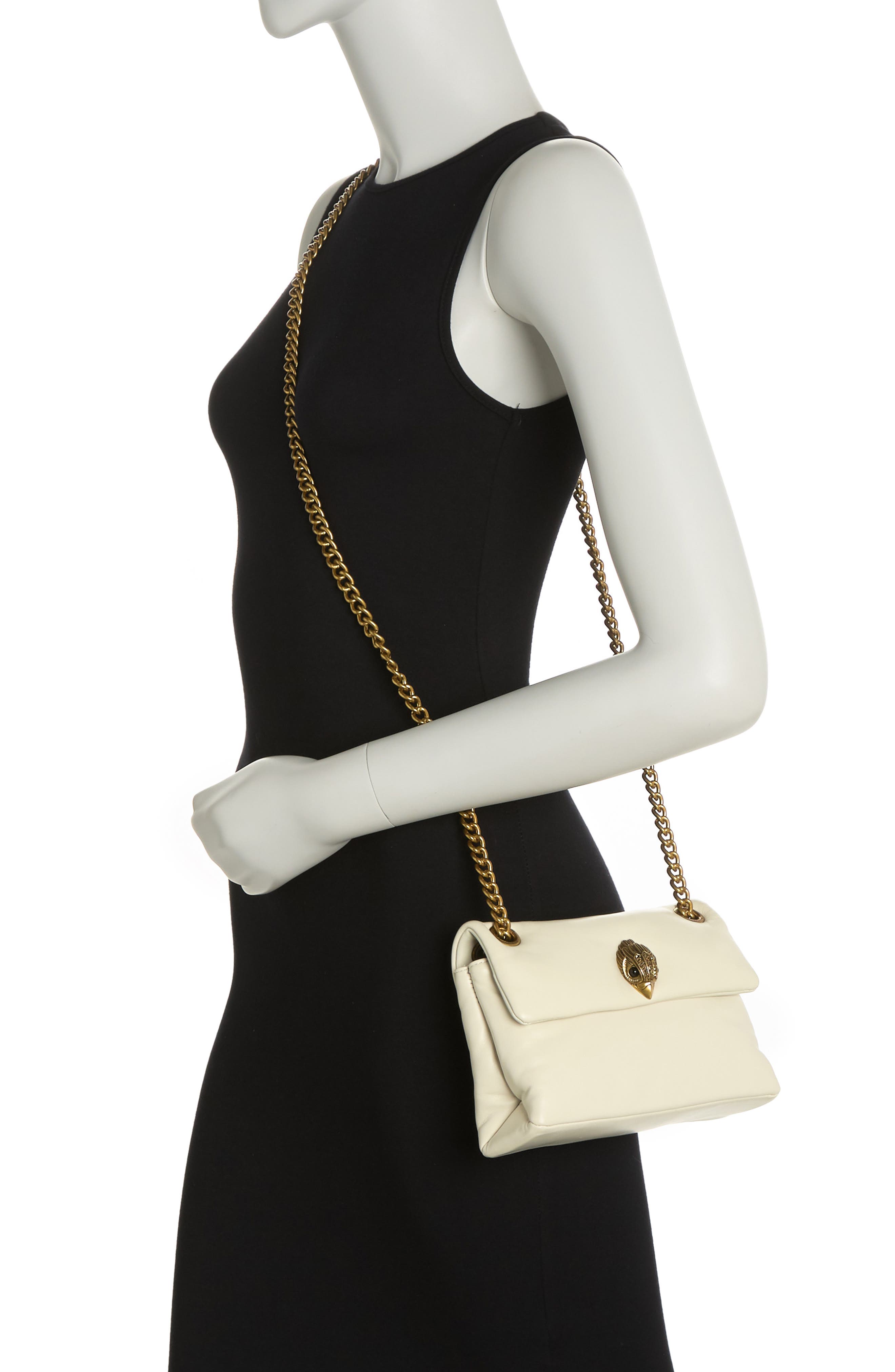 Kurt Geiger London Mini Kew Mini Leather Bag, Alternate, color, Natural