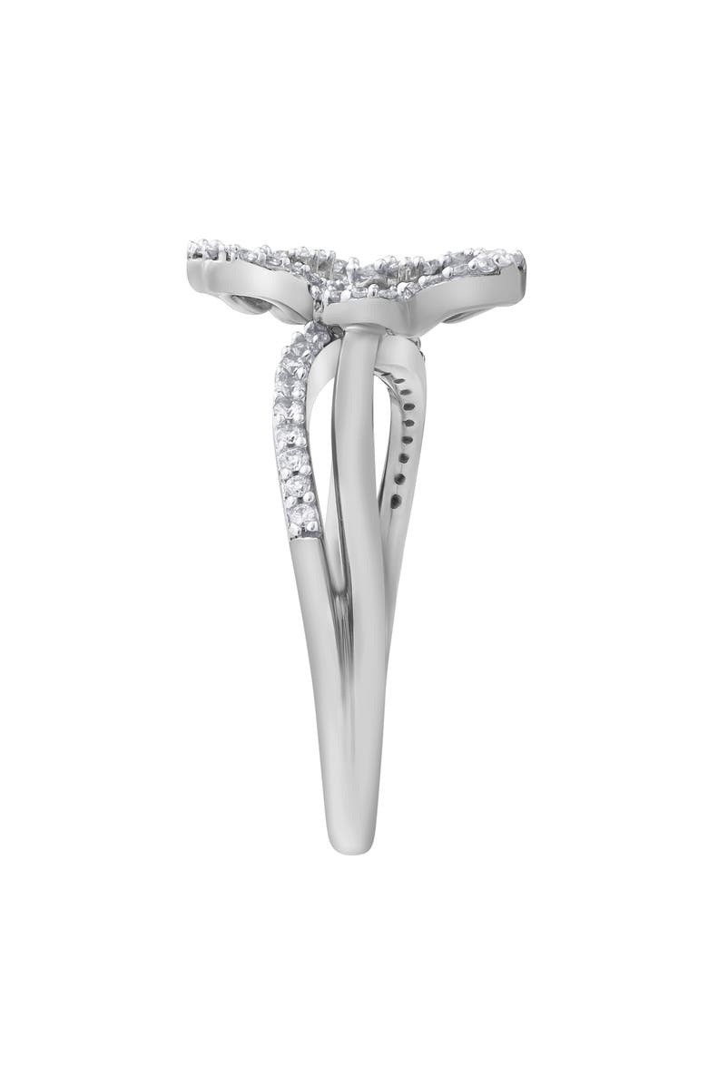 LuvMyJewelry Elarisse Flutter Diamond Ring 0.30ct 14K Gold, Alternate, color, 14K White Gold