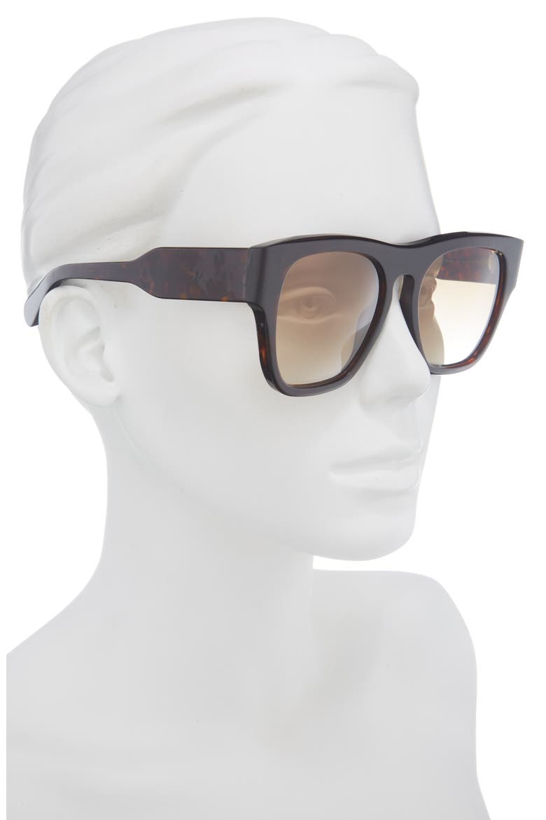 55mm Square Sunglasses, Alternate, color, HAVANA HAVANA BROWN
