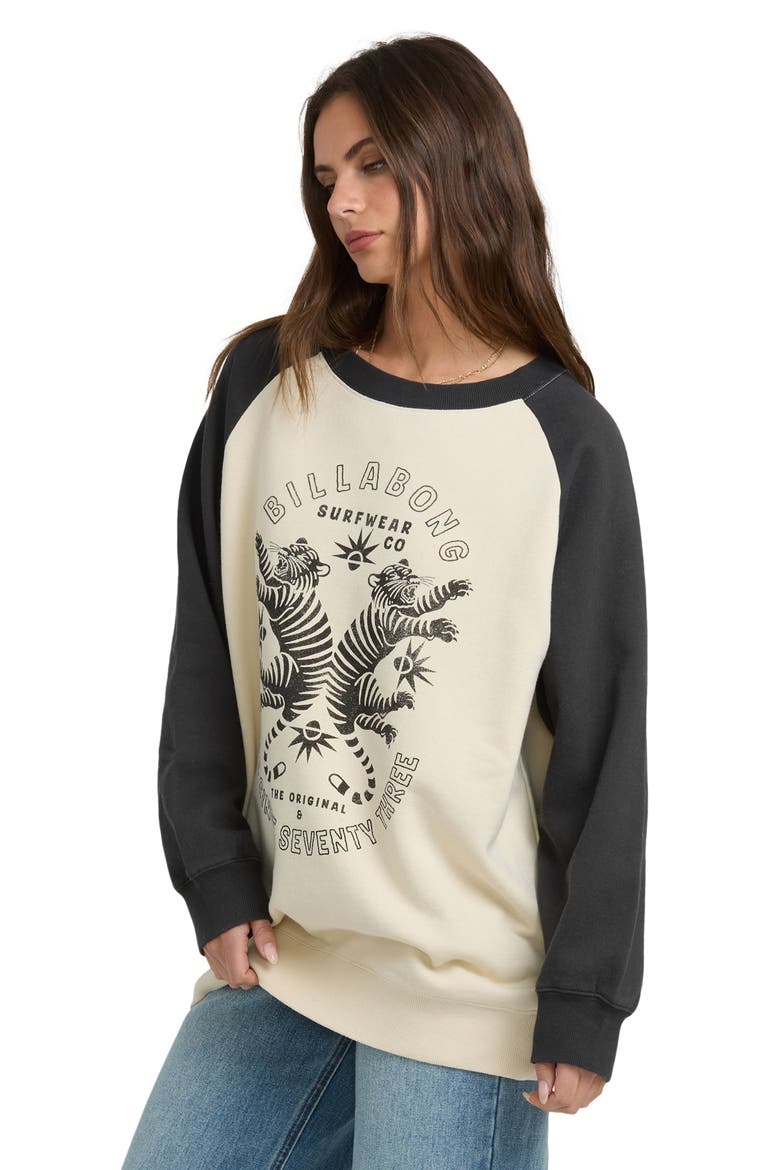 Emmers Raglan Sleeve Sweatshirt, Alternate, color, BLACK SANDS