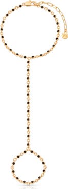 Ettika Crystal Bezel Hand Chain