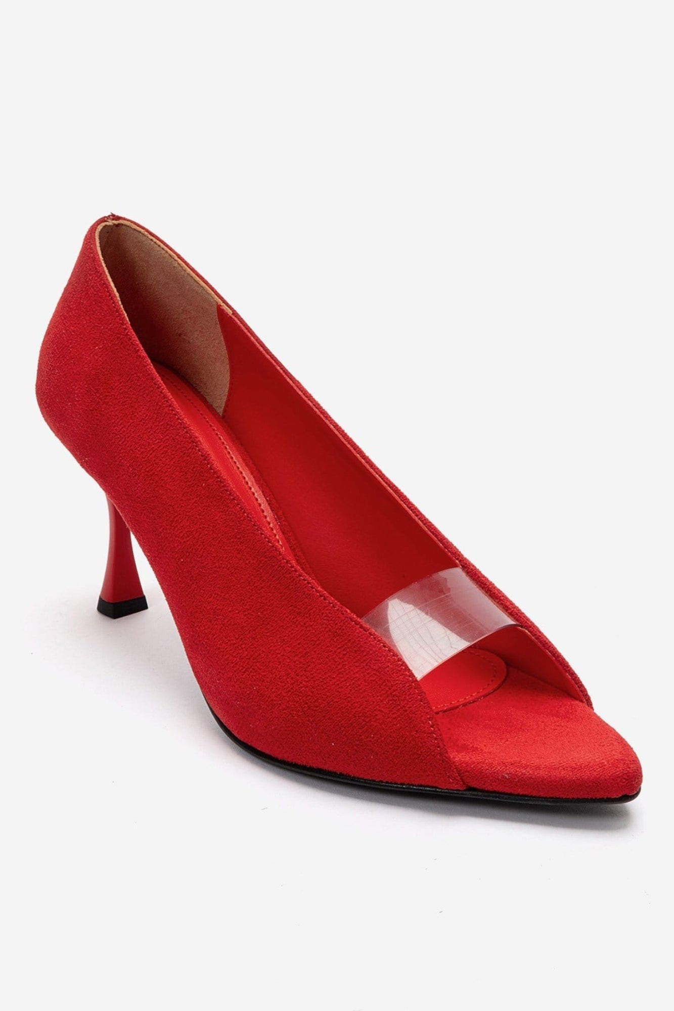 Varelia Stiletto Sandal, Alternate, color, Red Suede