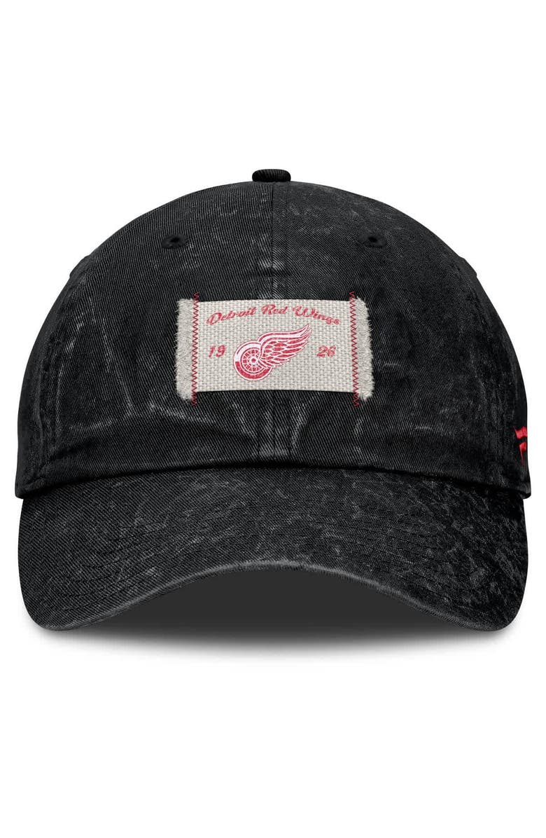 FANATICS Women's Fanatics Black Detroit Red Wings Heritage Away Game Adjustable Hat, Alternate, color, 