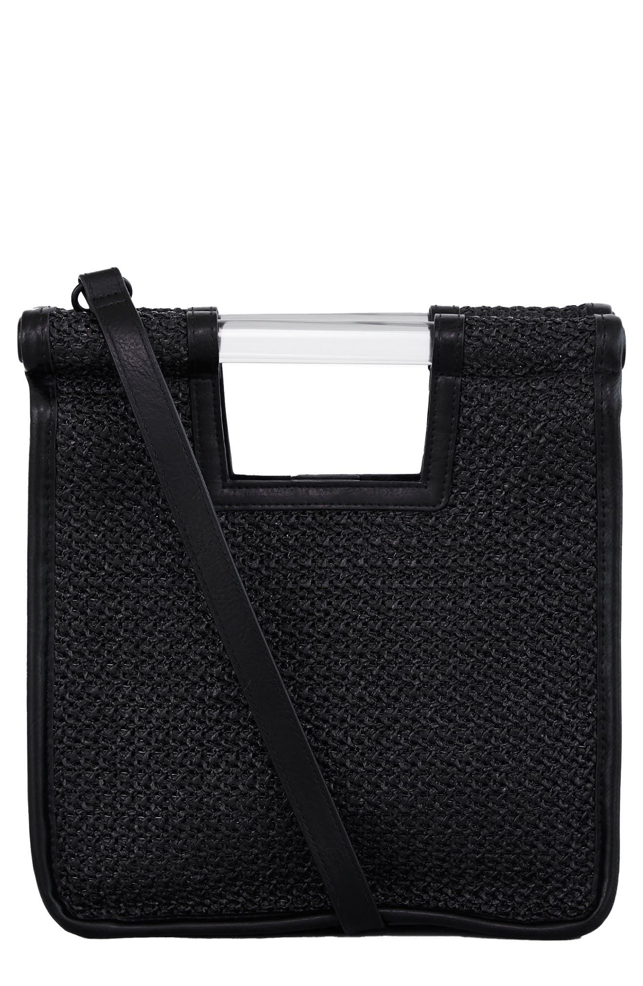 Béis The Naturals Raffia Crossbody Bag, Main, color, 