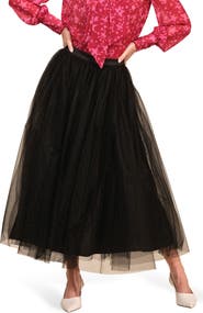Isaac Mizrahi New York Tulle Maxi Skirt