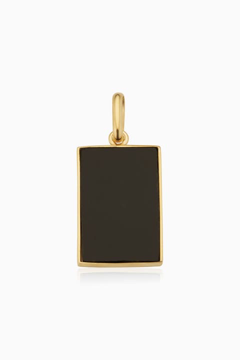 14K Gold Tag Me Pendant Charm