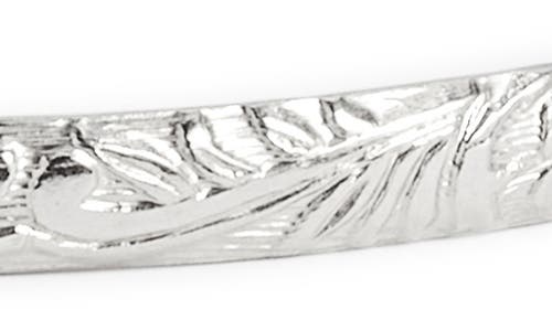 Nashelle Flora Bangle In Sterling Silver