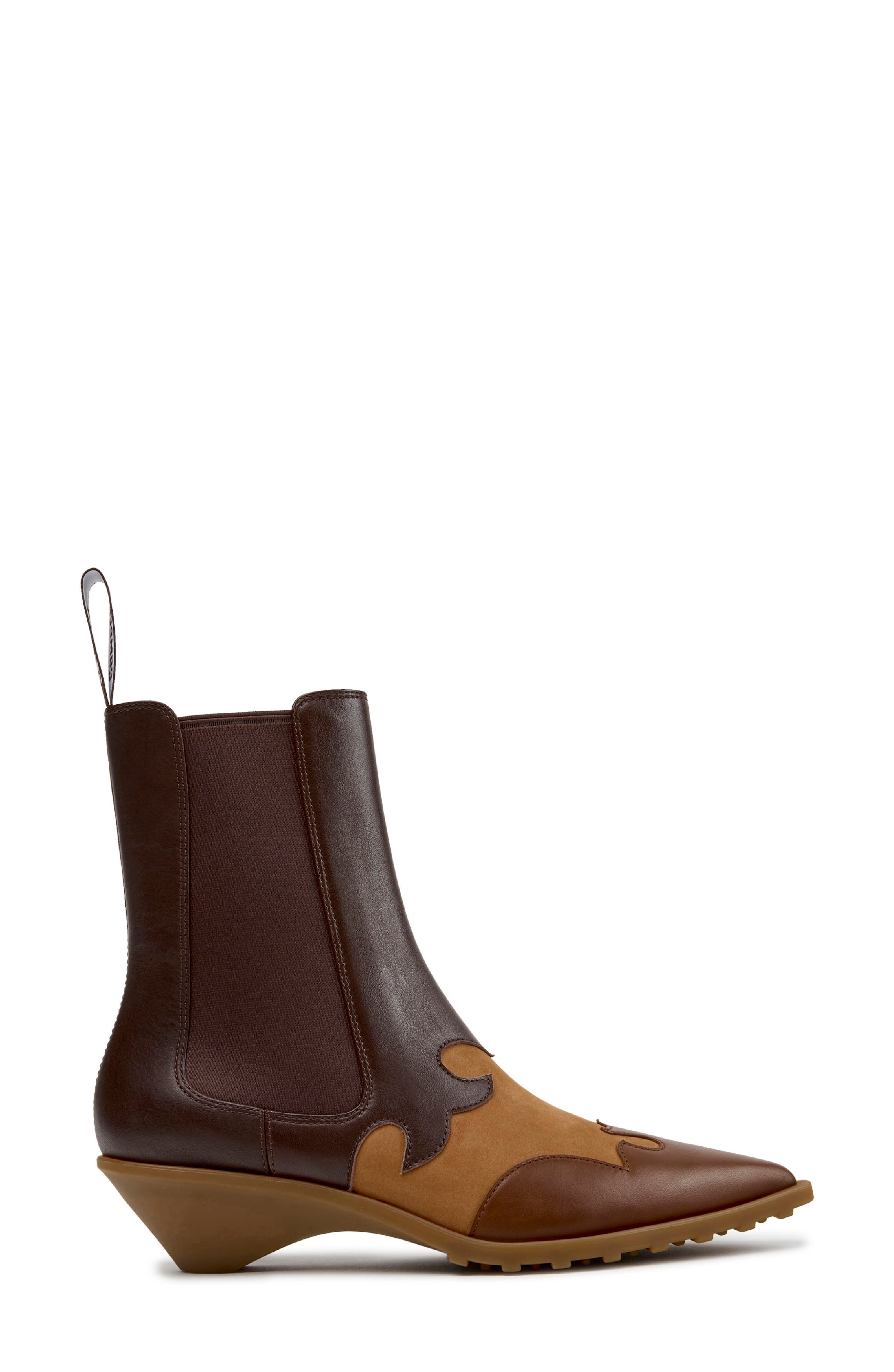 Anita Pointed Toe Chelsea Boot, Alternate, color, MEDIUM BROWN