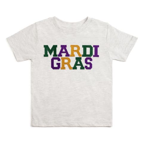Mardi Gras Patch Short Sleeve T-Shirt (Baby, Toddler, Little Kid & Big Kid)
