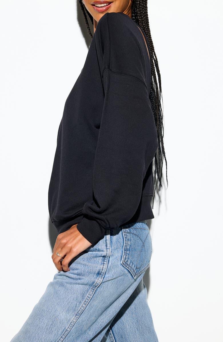 Spiritual Gangster Elysian Relaxed Sweatshirt, Alternate, color, Black