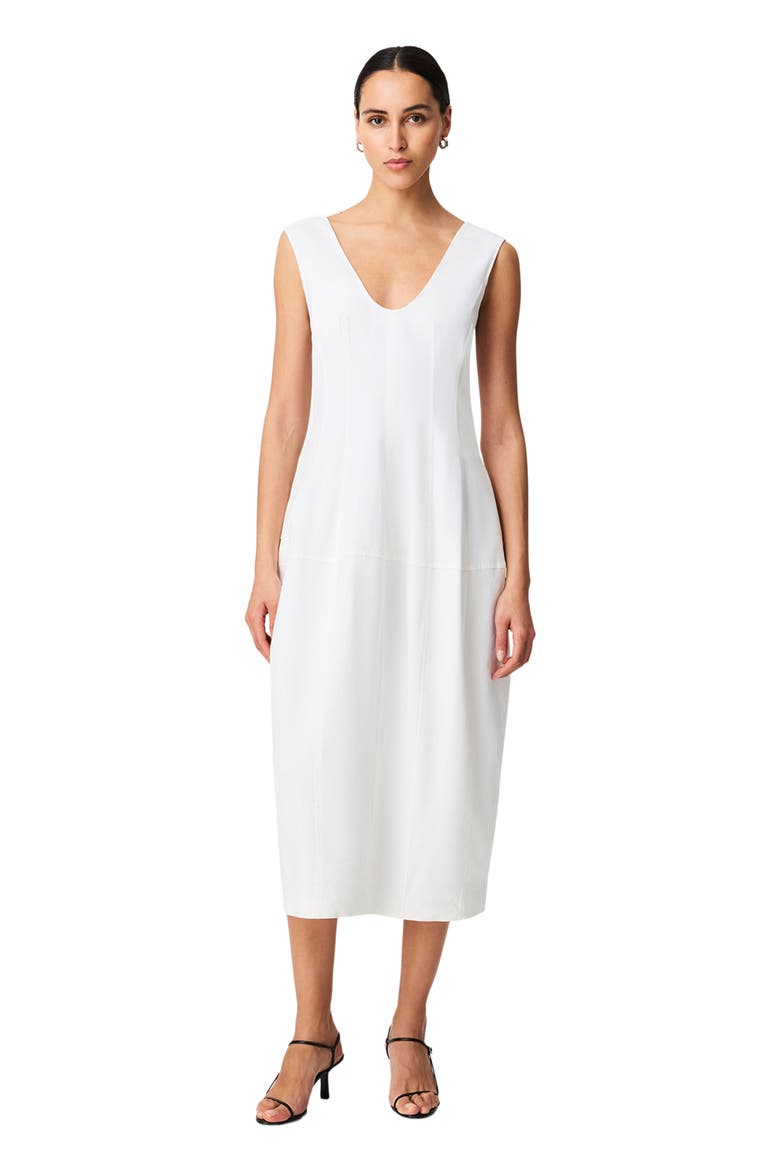 Seamed Dress, Main, color, OFF WHITE