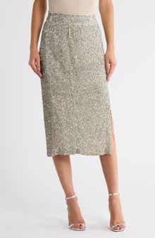 TWP Patrow Sequin Embellished Silk Maxi Skirt
