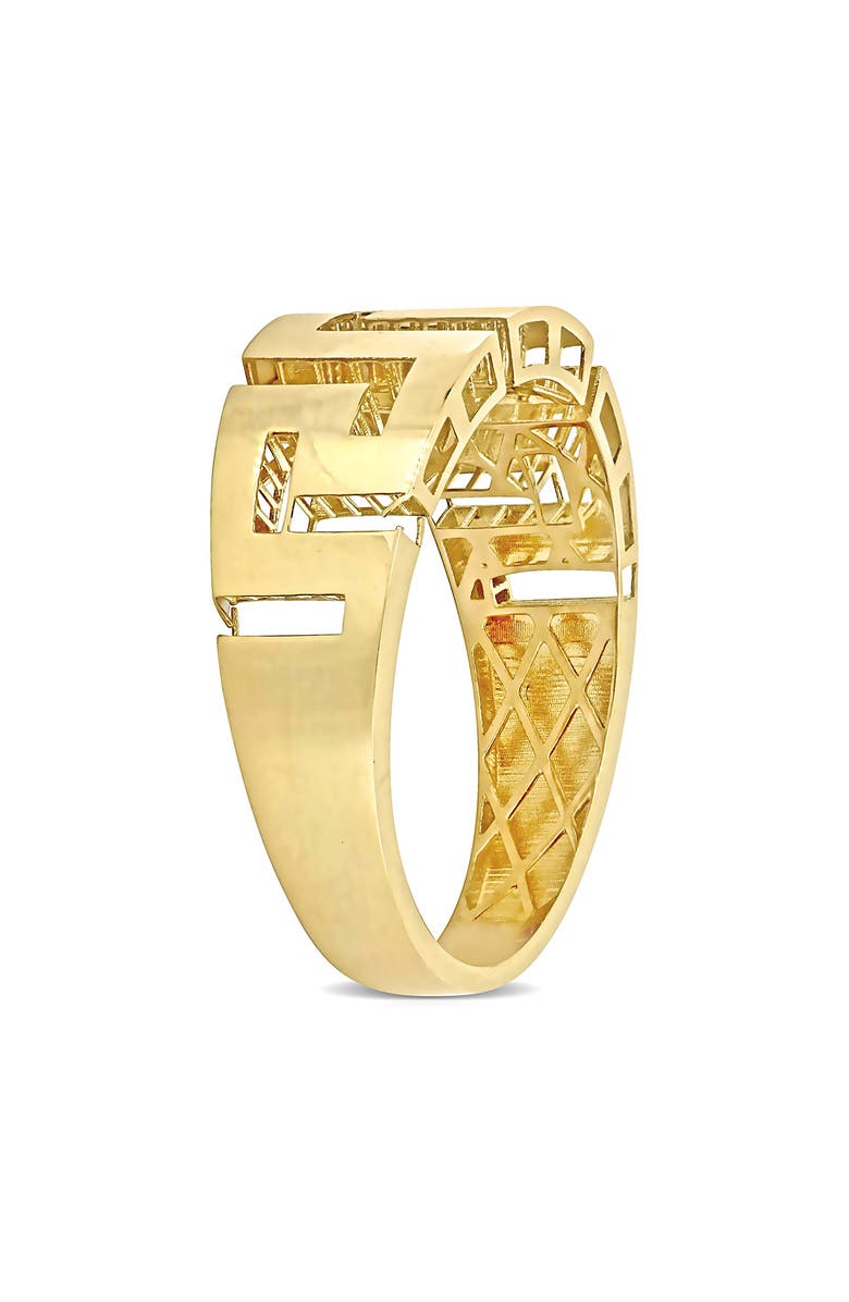 DELMAR Men's Greek Key Design Ring, Alternate, color,