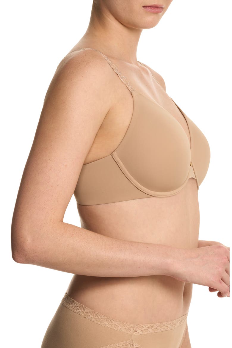 Pure Luxe Underwire T-Shirt Bra, Alternate, color, CAFE