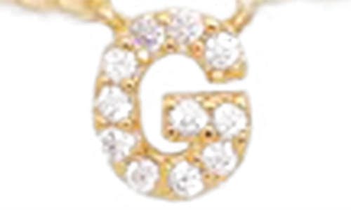 Petit Moments Call Me By Your Name Initial Pendant Necklace In Gold - G