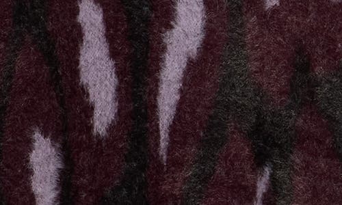 T Tahari Bateau Neck Jacquard Sweater In Burgundy